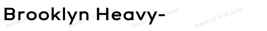 Brooklyn Heavy字体转换
